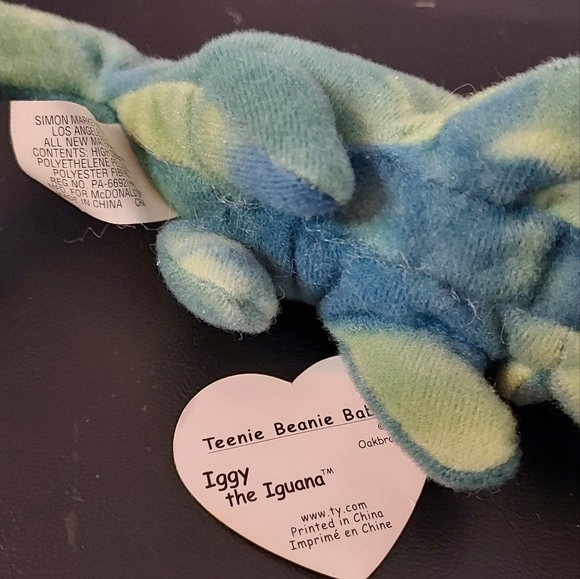 TY Original Teenie Beanie 1993 Chameleon - Picture 5 of 6